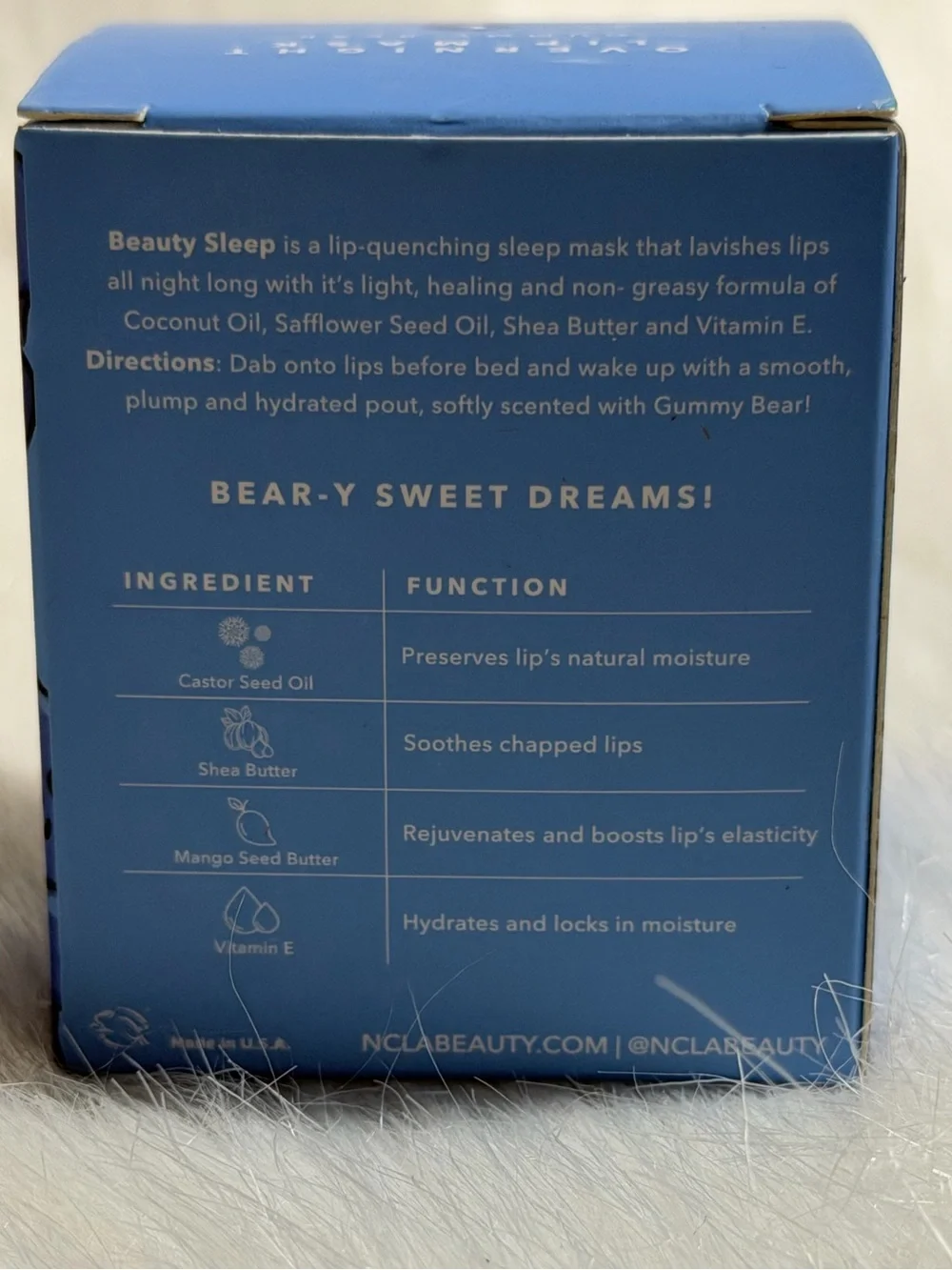 Ncla beauty sleep